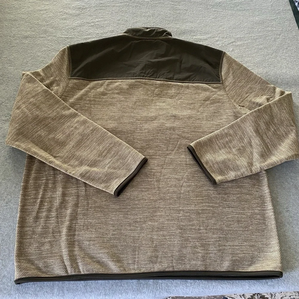 G.H. Bass Jacket Men's XXL Brown Tan Workwear Pullover Sweatshirt Camp Outdoors‎